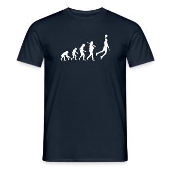Evolution Basketball - Men's T-Shirt - navy - Front - AI Model Male 178 light (178cm)