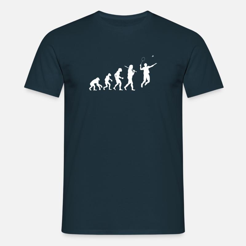 Evolution Badminton - Männer T-Shirt - Navy