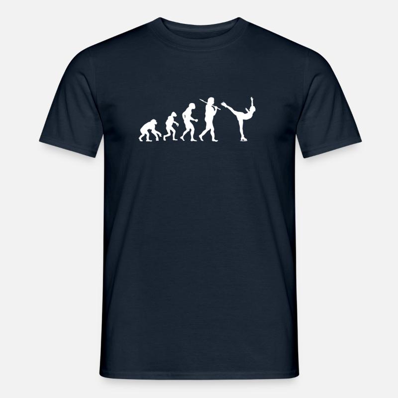 Evolution Eiskunstlauf - Männer T-Shirt - Navy