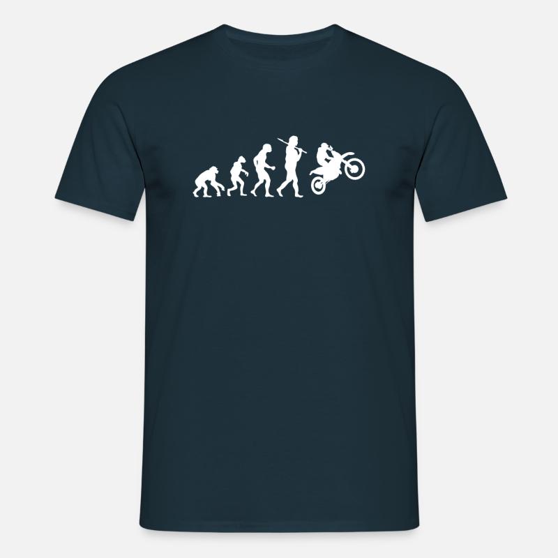 Evolution Motocross - Men's T-Shirt - navy
