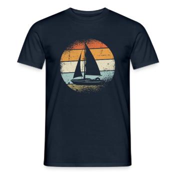 Sailor Retro Sunset - Men's T-Shirt - navy - Front - AI Model Male 178 light (178cm)