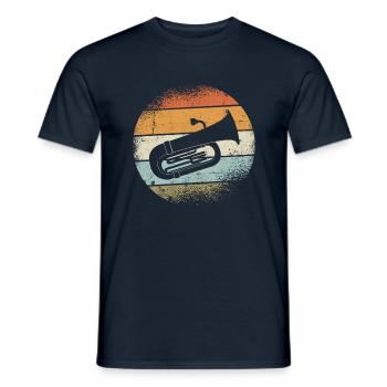 Tuba - Männer T-Shirt - Navy - Vorne - AI Model Male 178 light (178cm)