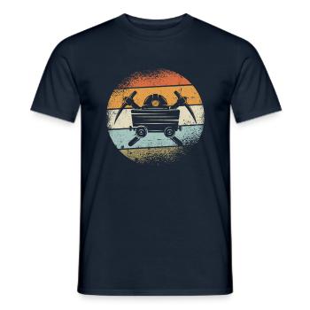 mining - Men's T-Shirt - navy - Front - AI Model Male 178 light (178cm)