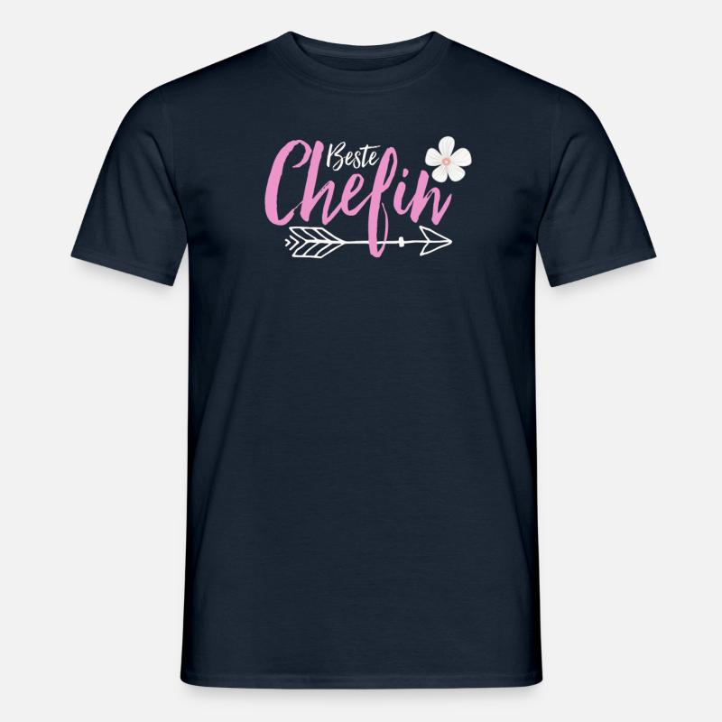 Beste Chefin - Männer T-Shirt - Navy