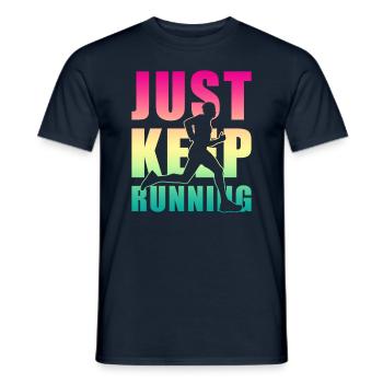 Jogging Jogger cadeau - T-shirt homme - marine - Devant - AI Model Male 178 light (178cm)