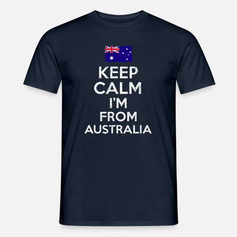Australia Keep Calm - Männer T-Shirt - Navy