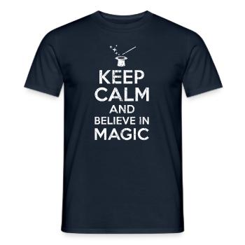 Gift for magicians - Men's T-Shirt - navy - Front - AI Model Male 178 light (178cm)