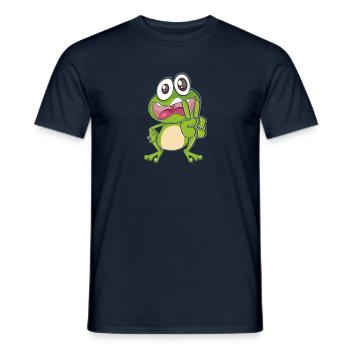 Grenouille drôle - T-shirt homme - marine - Devant - AI Model Male 178 light (178cm)