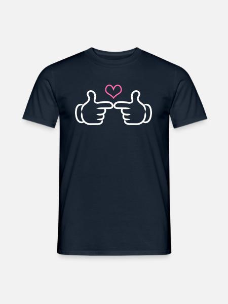 Shy Symbol - Men's T-Shirt - navy