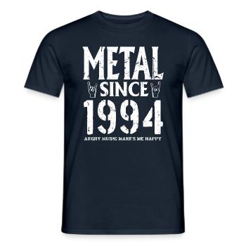 Metal Geschenk Geburstag Millésime 1994 - T-shirt homme - marine - Devant - AI Model Male 178 light (178cm)
