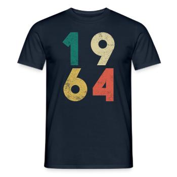1964 Vintage Geburtstag Retro - Männer T-Shirt - Navy - Vorne - AI Model Male 178 light (178cm)