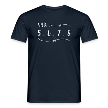 Dancing saying funny - Men's T-Shirt - navy - Front - AI Model Male 178 light (178cm)