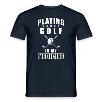 Golfe - T-shirt homme - marine - Devant - AI Model Male 178 light (178cm)