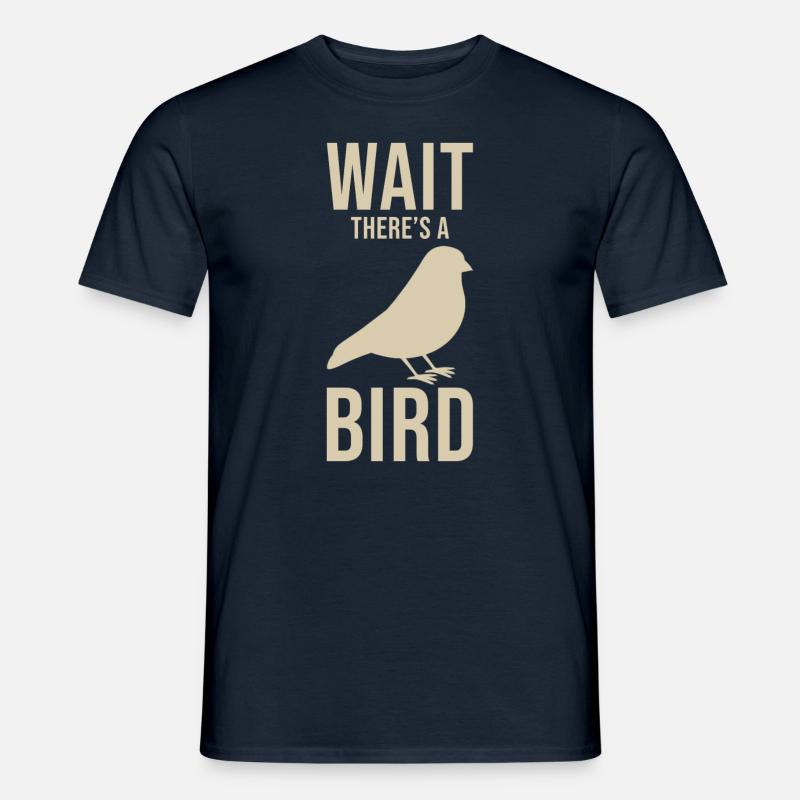 Vogelkundler Spruch - Männer T-Shirt - Navy