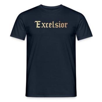 Excelsior - Männer T-Shirt - Navy - Vorne - AI Model Male 178 light (178cm)