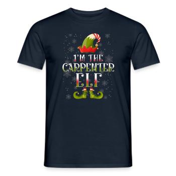 Zimmermann Elf Christmas - Men's T-Shirt - navy - Front - AI Model Male 178 light (178cm)