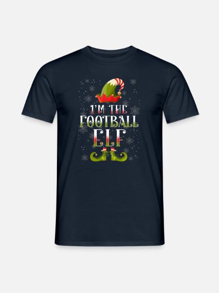 Football Elves Christmas - Men's T-Shirt - navy