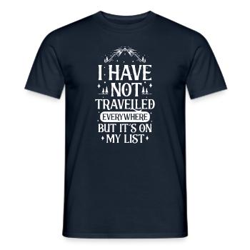 Tour du monde - T-shirt homme - marine - Devant - AI Model Male 178 light (178cm)