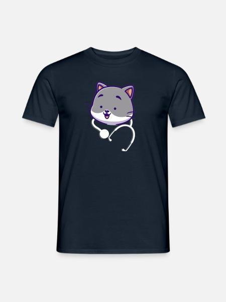 Stethoscope cute - Men's T-Shirt - navy