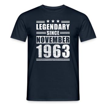 Légendaire depuis novembre 1963 - T-shirt homme - marine - Devant - AI Model Male 178 light (178cm)