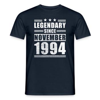 Légendaire depuis novembre 1994 - T-shirt homme - marine - Devant - AI Model Male 178 light (178cm)