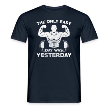 Culturiste - T-shirt homme - marine - Devant - AI Model Male 178 light (178cm)