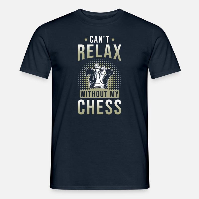 Schach Geschenk - Männer T-Shirt - Navy