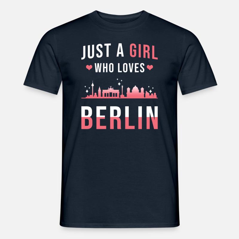 Berlin - Männer T-Shirt - Navy