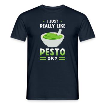Pesto - Männer T-Shirt - Navy - Vorne - AI Model Male 178 light (178cm)