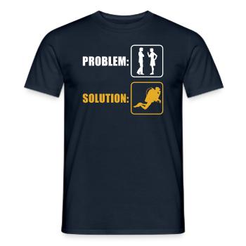 Diver - Men's T-Shirt - navy - Front - AI Model Male 178 light (178cm)