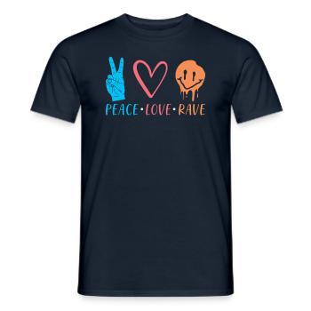 Rave - T-shirt homme - marine - Devant - AI Model Male 178 light (178cm)