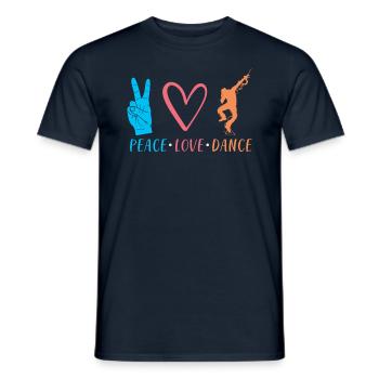 Cadeau danseur dansant - T-shirt homme - marine - Devant - AI Model Male 178 light (178cm)