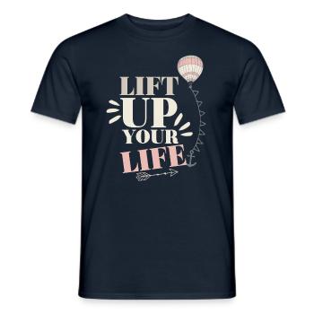Élevez votre vie - T-shirt homme - marine - Devant - AI Model Male 178 light (178cm)