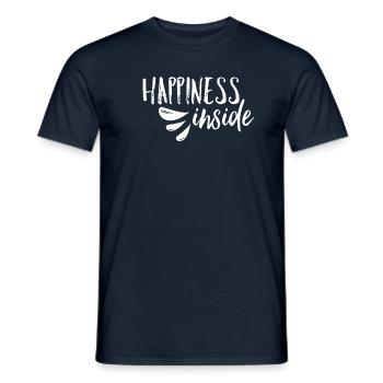 Happiness inside - Men's T-Shirt - navy - Front - AI Model Male 178 light (178cm)