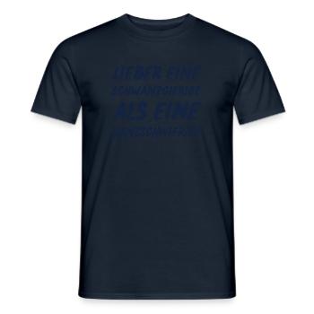Provokanter Lustiger Spruch - Männer T-Shirt - Navy - Vorne - AI Model Male 178 light (178cm)