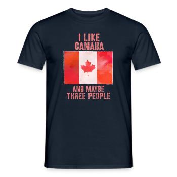Canada - T-shirt homme - marine - Devant - AI Model Male 178 light (178cm)