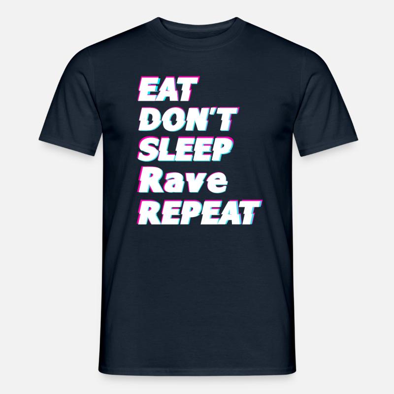 Raver Geschenkidee - Männer T-Shirt - Navy