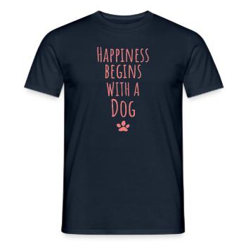 Hunde Spruch - Männer T-Shirt - Navy - Vorne - AI Model Male 178 light (178cm)