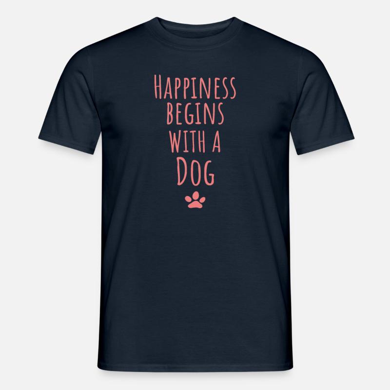 Hunde Spruch - Männer T-Shirt - Navy