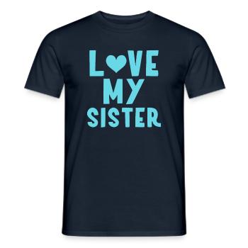 Moi ma sœur - T-shirt homme - marine - Devant - AI Model Male 178 light (178cm)