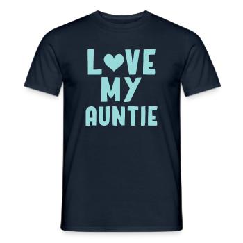 Auntie - Men's T-Shirt - navy - Front - AI Model Male 178 light (178cm)