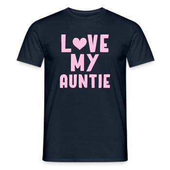 Auntie - Men's T-Shirt - navy - Front - AI Model Male 178 light (178cm)