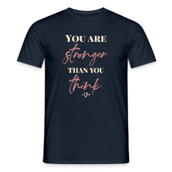 Vous êtes plus fort que vous ne le pensez - T-shirt homme - marine - Devant - AI Model Male 178 light (178cm)