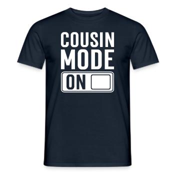 Dicton du cousin attendu - T-shirt homme - marine - Devant - AI Model Male 178 light (178cm)