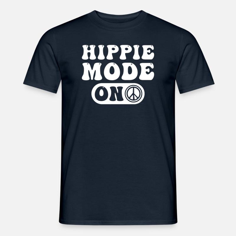 Hippie - Männer T-Shirt - Navy