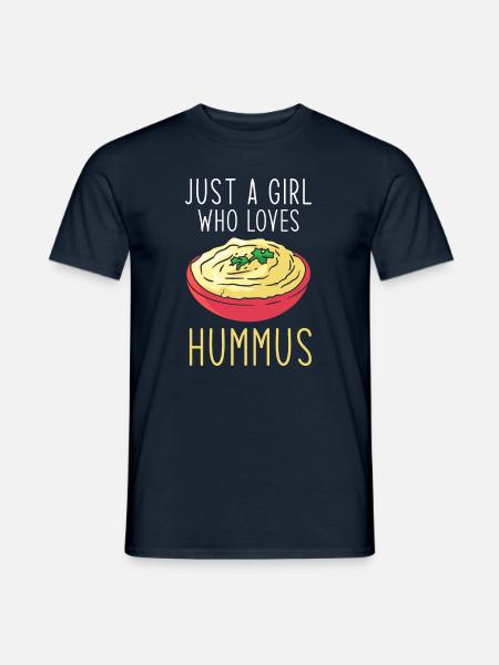 Hummus Just a girl who loves Hummus - Men's T-Shirt - navy