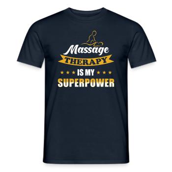 Masseur - Männer T-Shirt - Navy - Vorne - AI Model Male 178 light (178cm)