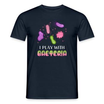 Biology Saying - Men's T-Shirt - navy - Front - AI Model Male 178 light (178cm)