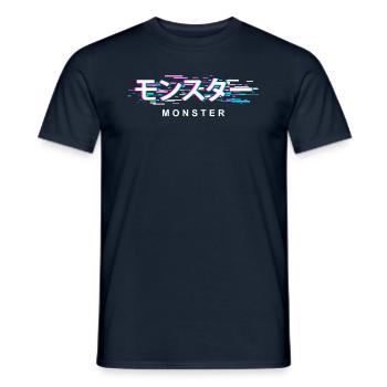 Monster - Männer T-Shirt - Navy - Vorne - AI Model Male 178 light (178cm)