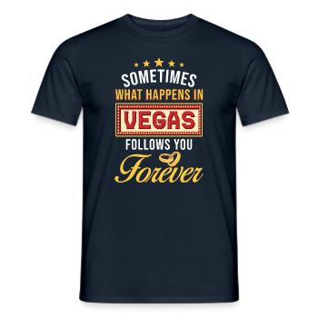 Las Vegas Wedding - Men's T-Shirt - navy - Front - AI Model Male 178 light (178cm)